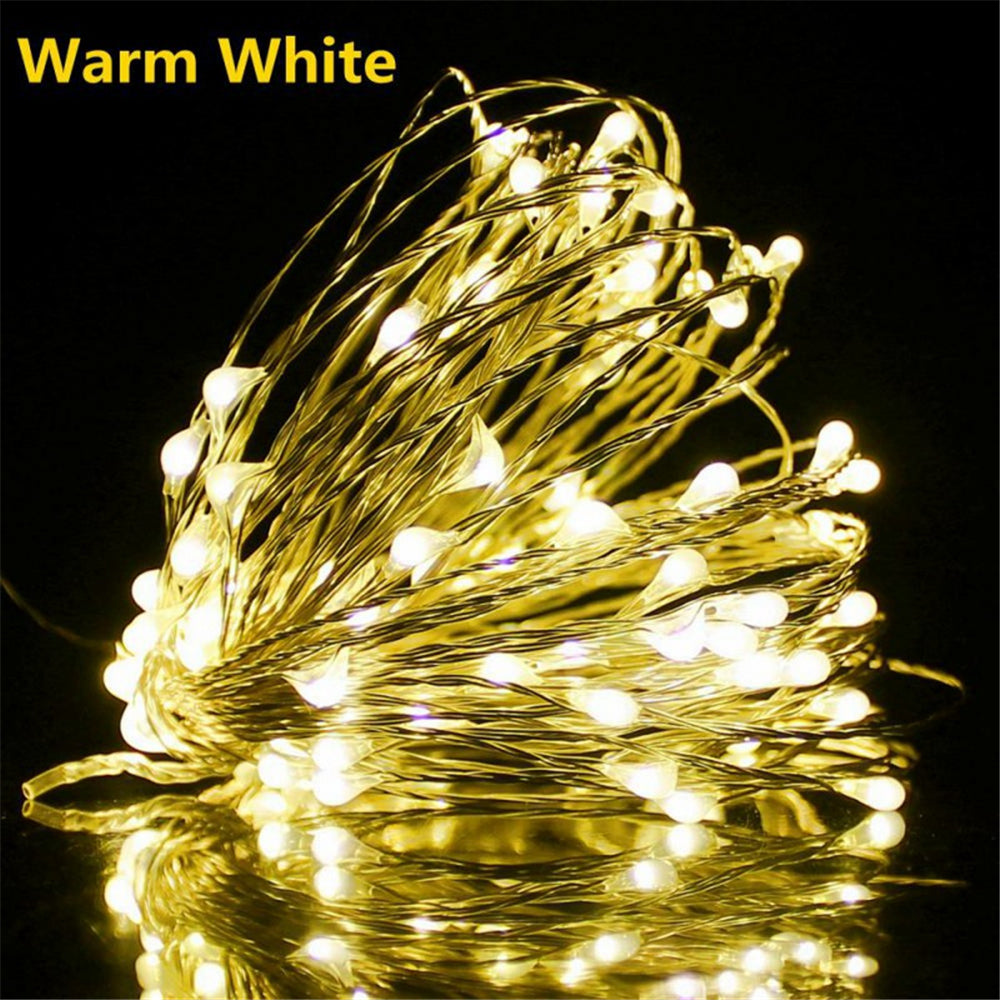 20/50/100 LED USB Fairy String Lights, LED USB Copper Wire Garland Holiday Lighting, USB Powered Wall Decor Lamp, Party Decor, Wedding Decor, Festival Decor, Indoor Decor, Room Decor, Bedroom Decor, Table Decor, Home Decor, C