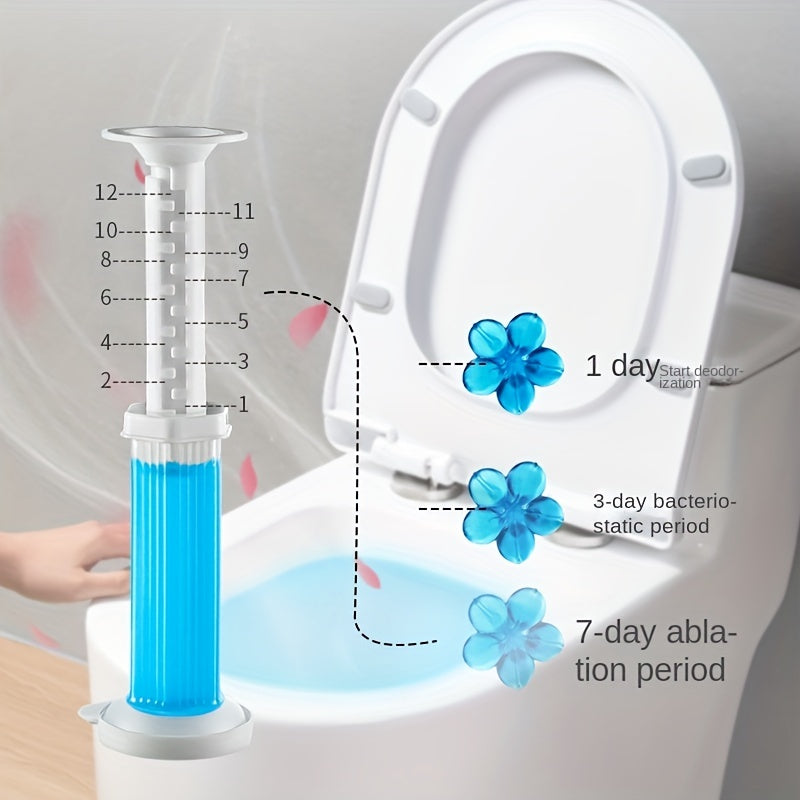 1pc Toilet Freshness Wand Refills - Flower Scented Bathroom Deodorizer & Bowl Cleaner - Effortless Cleaning Tools for a Sparkling Toilet - Essential Supply for a Fresh Home