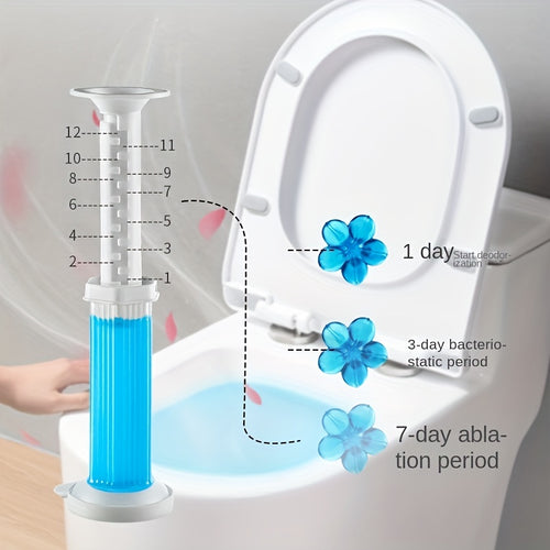 1pc Toilet Freshness Wand Refills - Flower Scented Bathroom Deodorizer & Bowl Cleaner - Effortless Cleaning Tools for a Sparkling Toilet - Essential Supply for a Fresh Home