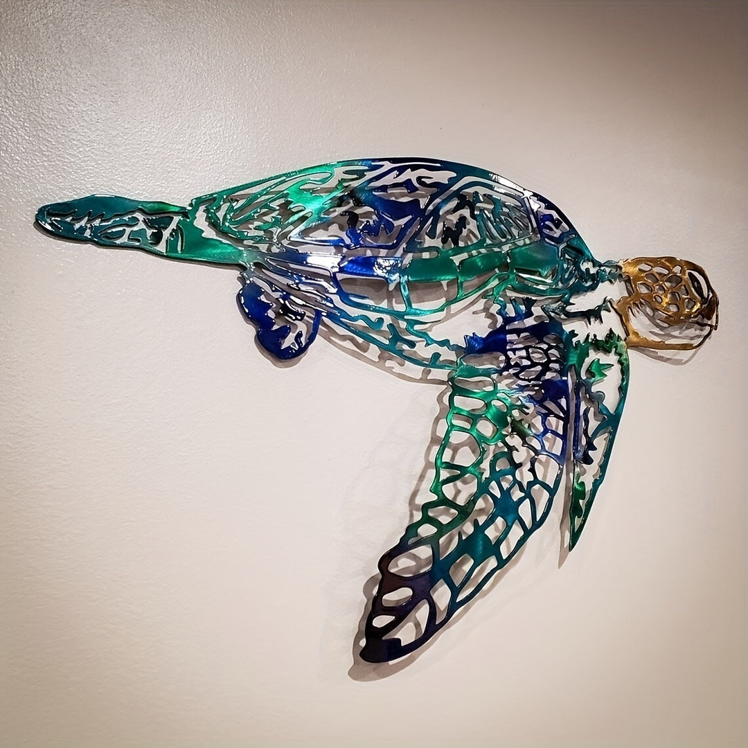 Tropical Metal Sailfish Wall Art - 1pc Wrought Iron Silhouette Sculpture - Interior Wall Home Decor, Christmas Gift