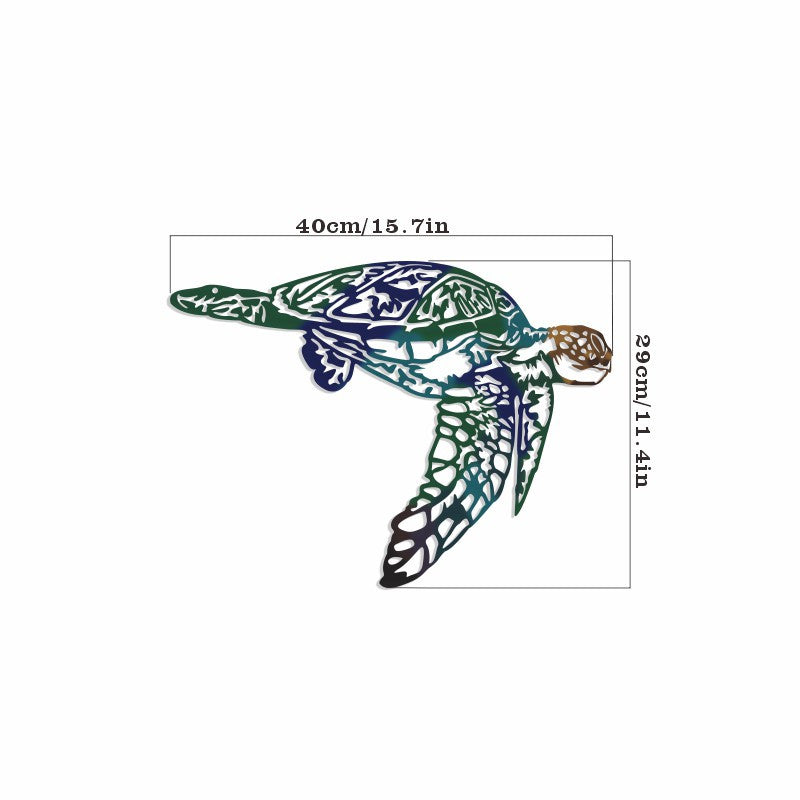 Tropical Metal Sailfish Wall Art - 1pc Wrought Iron Silhouette Sculpture - Interior Wall Home Decor, Christmas Gift