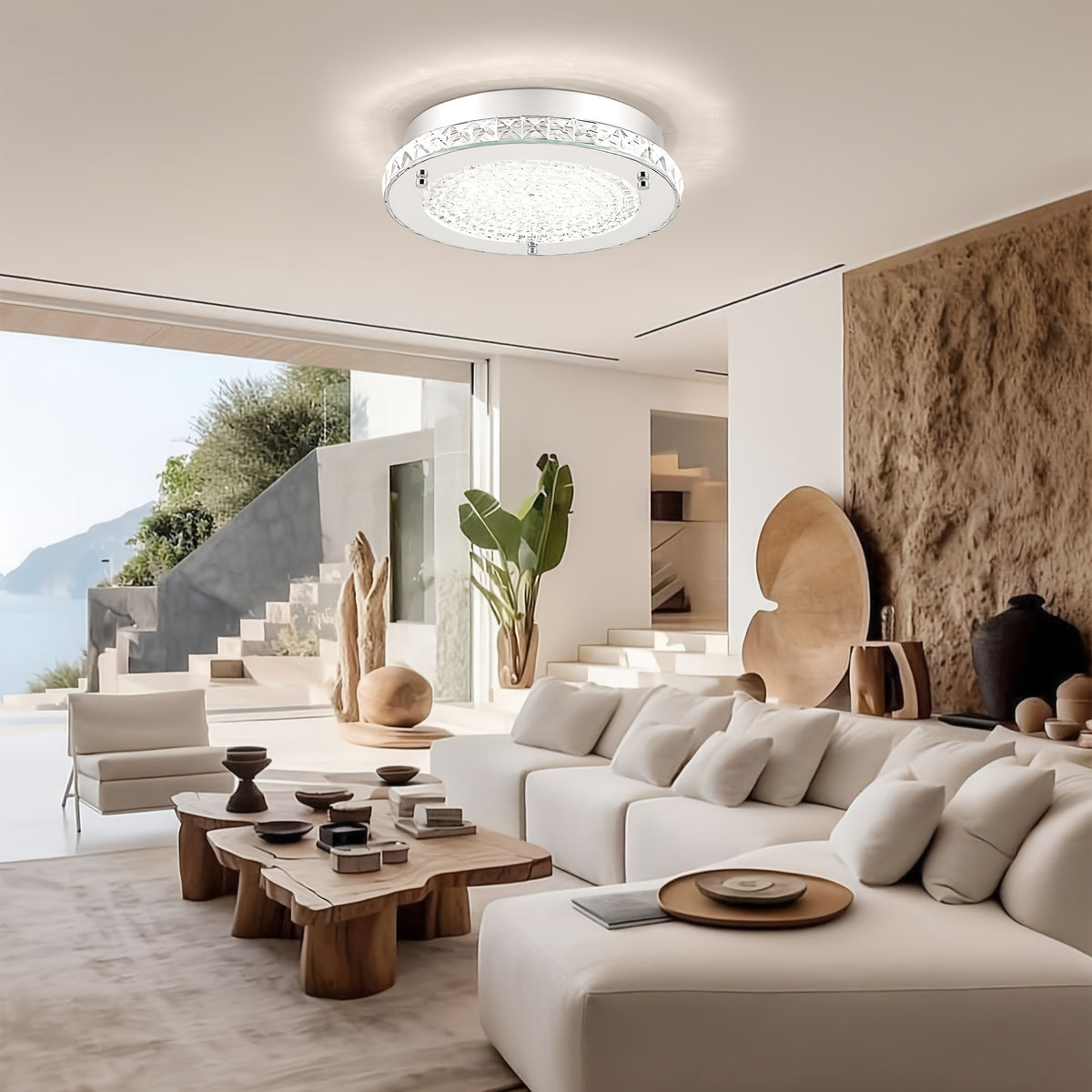 Crystal Ceiling Light Kitchen Lighting Fixtures Ceiling Led Lights for Room Ceiling