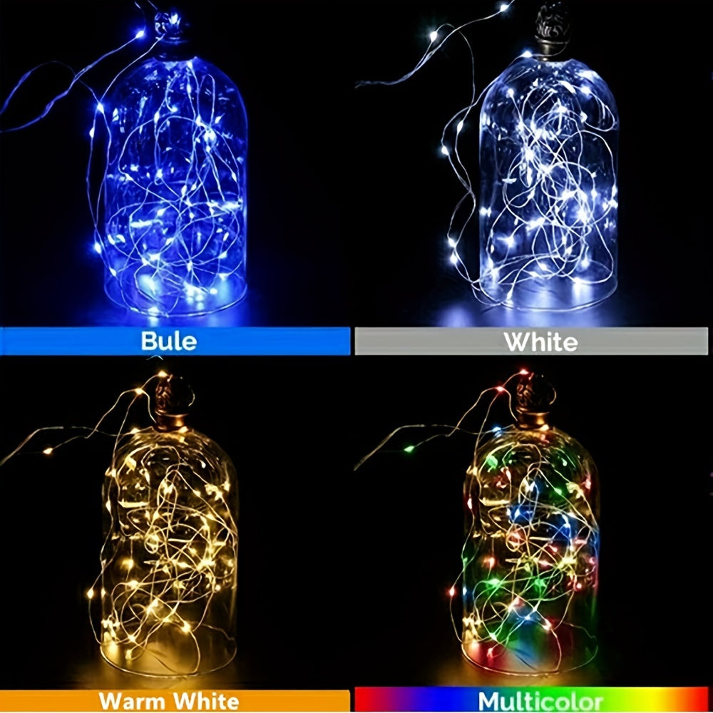 20/50/100 LED USB Fairy String Lights, LED USB Copper Wire Garland Holiday Lighting, USB Powered Wall Decor Lamp, Party Decor, Wedding Decor, Festival Decor, Indoor Decor, Room Decor, Bedroom Decor, Table Decor, Home Decor, C